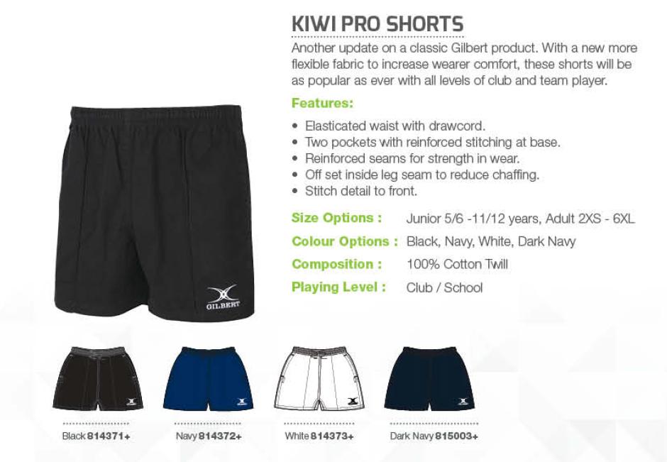 Gilbert Kiwi Pro Shorts - Click Image to Close